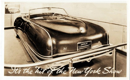 Chrysler Thunderbolt, 1941 - at New York Auto Show
