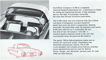 Ford X-100 Laboratory on wheels, 1953 – Brochure
