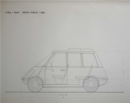 1968 Fiat City Taxi Prototyp Концепты