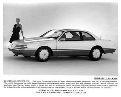 Lincoln Continental Concept 100, 1983
