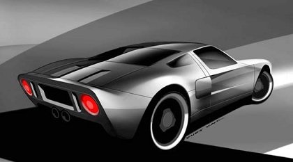 Ford GT40 Concept, 2002 – Design Sketch