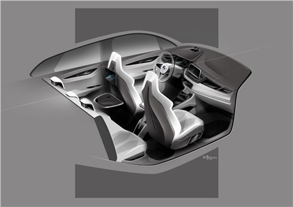 BMW Concept Active Tourer, 2012 - Interior Design Sketch by Max Rathmann