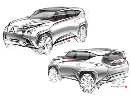 Mitsubishi Concept GC-PHEV, 2013 - Design Sketches