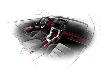 Volkswagen Amarok Power-Pickup, 2013 - Interior Design Sketch