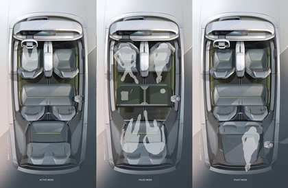 Kia EV9 Concept, 2021 – Design Sketch – Interior