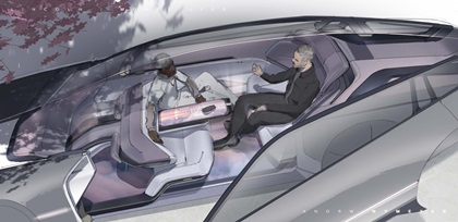 Lincoln Model L100 Concept, 2022 – Design Sketch – Interior