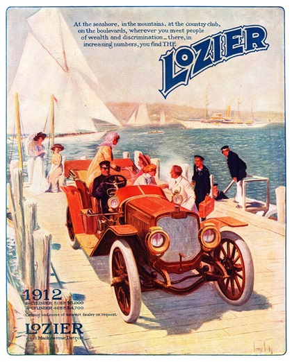 Lozier Advertising Art (1911–1913): The Choice of Men Who Know