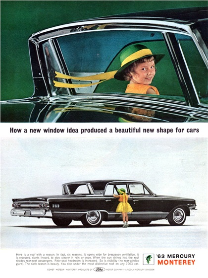 Mercury Monterey Advertising (1963): Mercury's Breezeway Design