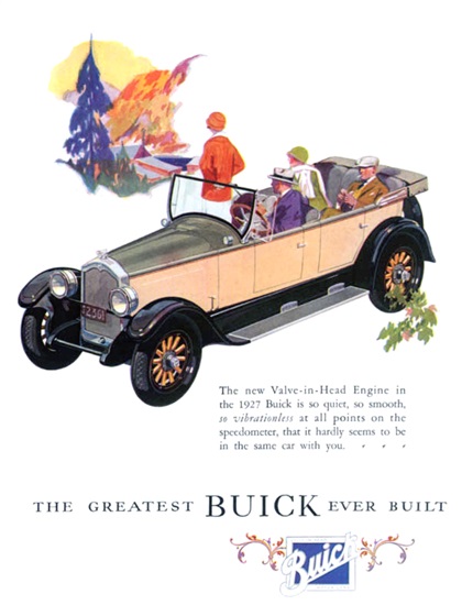 Buick Advertising Art (1927): The Greatest Buick Ever Built