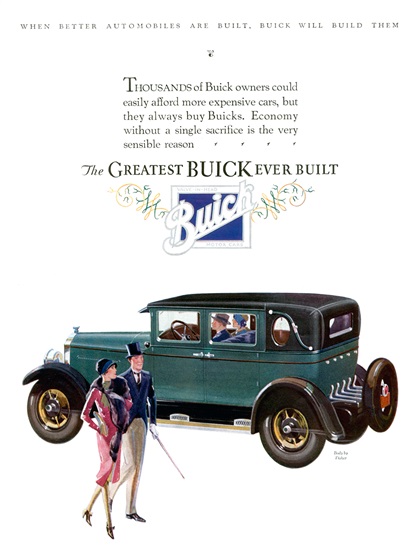 1927 Buick 4-Door Sedan Ad (April, 1927)