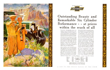 Chevrolet Advertising Art by Frederic Mizen (1929)