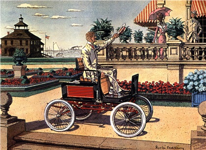 Early American Automobiles: Art by Leslie Saalburg