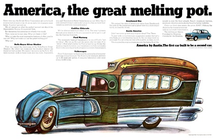 America by Austin Advertising Art (1968): America, the great melting pot