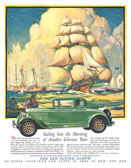 Reo Flying Cloud Advertising Campaign (1927–1928)