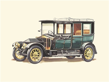 1911 Siddeley-Deasy 18/24 HP - Illustrated by Pierre Dumont