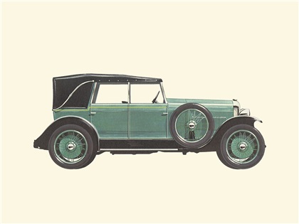 1923–1924 Peugeot 18 CV - Illustrated by Pierre Dumont