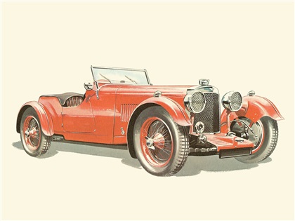1933 Aston Martin Le Mans - Illustrated by Pierre Dumont