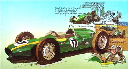 1961 Cooper-Climax: Illustrated by Dick Mahoney