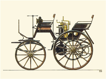 Historische Kraftfahrzeuge Nr.1 (1886–1914): Illustrations by Ralf Swoboda