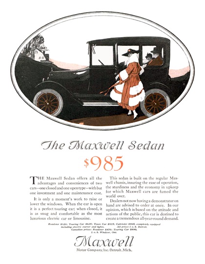 Maxwell Advertising Art (1917)