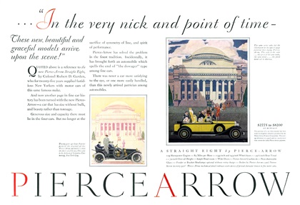 Pierce-Arrow Straight Eight Ad (March, 1929) – Illustrated by Louis Fancher