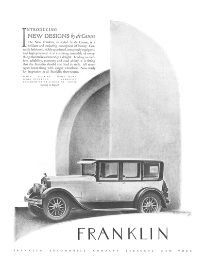 Franklin Advertising Art by Everett Henry (1925)