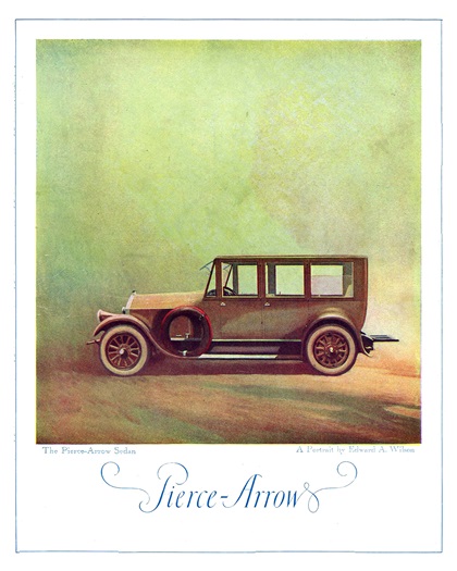 Pierce-Arrow Advertising Art by Edward A. Wilson (1921)