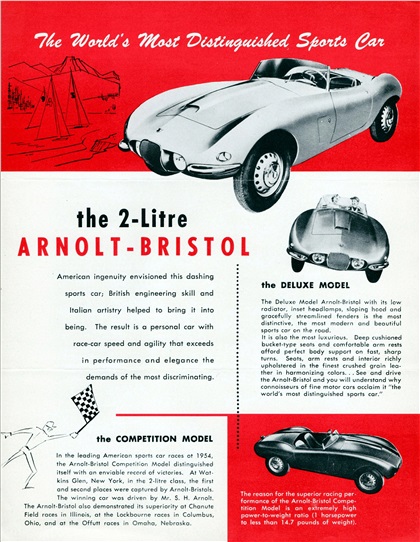Arnolt-Bristol Advertising, 1955