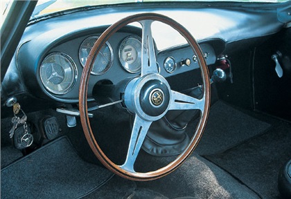 Alfa Romeo Giulietta Goccia (Michelotti), 1961 - Interior - Photo: Phil Ward / Auto Italia magazine