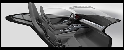 Audi Nanuk quattro (ItalDesign), 2013 - Interior Design Sketch