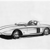 Ford Mustang I, 1962 - Styling sketch