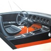 Autobianchi Coupe, 1968 - Interior Design Sketch