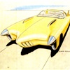 Oldsmobile Golden Rocket - Styling Proposal by Ben J. Smith (Sept. 2, 1955)