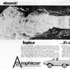 Amphicar Ad: It's a car...whoooosh! ...it's a boat!!! Amphicar ...it's a car and boat in one!