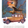 Lincoln Ad (August, 1928): Four-Passenger Sedan - Illustrated by Stark Davis