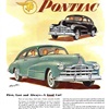 Pontiac DeLuxe Streamliner Sedan-Coupe/4-door Sedan Ad (September, 1948): First, Last and Always — A Good Car!
