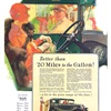 Chevrolet Six Coach Ad (March, 1929): Better than 20 Miles to the Gallon! - Illustrated by Fred Mizen
