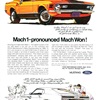 Ford Mustang Mach 1 Ad (April, 1970): Mach 1–pronounced Mach Won!