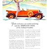 Franklin Sport Touring Ad (April, 1929): Illustrated by Elmer Stoner