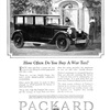 Packard Six Five-passenger Sedan Ad (November, 1925): How Often Do You Buy A War Tax?