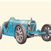 1924 Bugatti Type 35 - Illustrated by Pierre Dumont