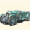 1930 Bentley 4,5 Liter 'Blower' - Illustrated by Klaus Bürgle
