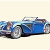 1936 Bugatti Typ 57 - Illustrated by Klaus Bürgle