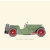 1933 Singer 1½ Litre 'Le Mans': Drawn by George A. Oliver