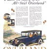Overland Ad (January, 1925) – "I Want the Safety of an All-Steel Overland"