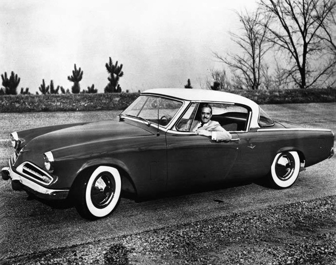 Raymond Loewy in 1953 Studebaker Starliner