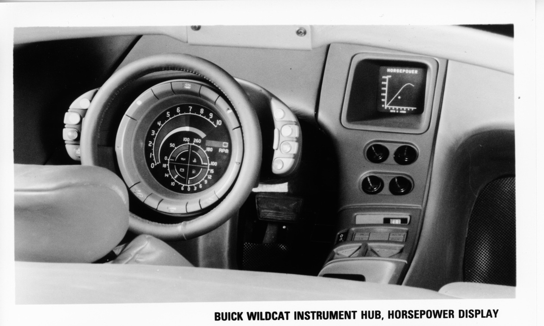 Buick WildCat, 1985 - Instrument Hub, Horsepower Display
