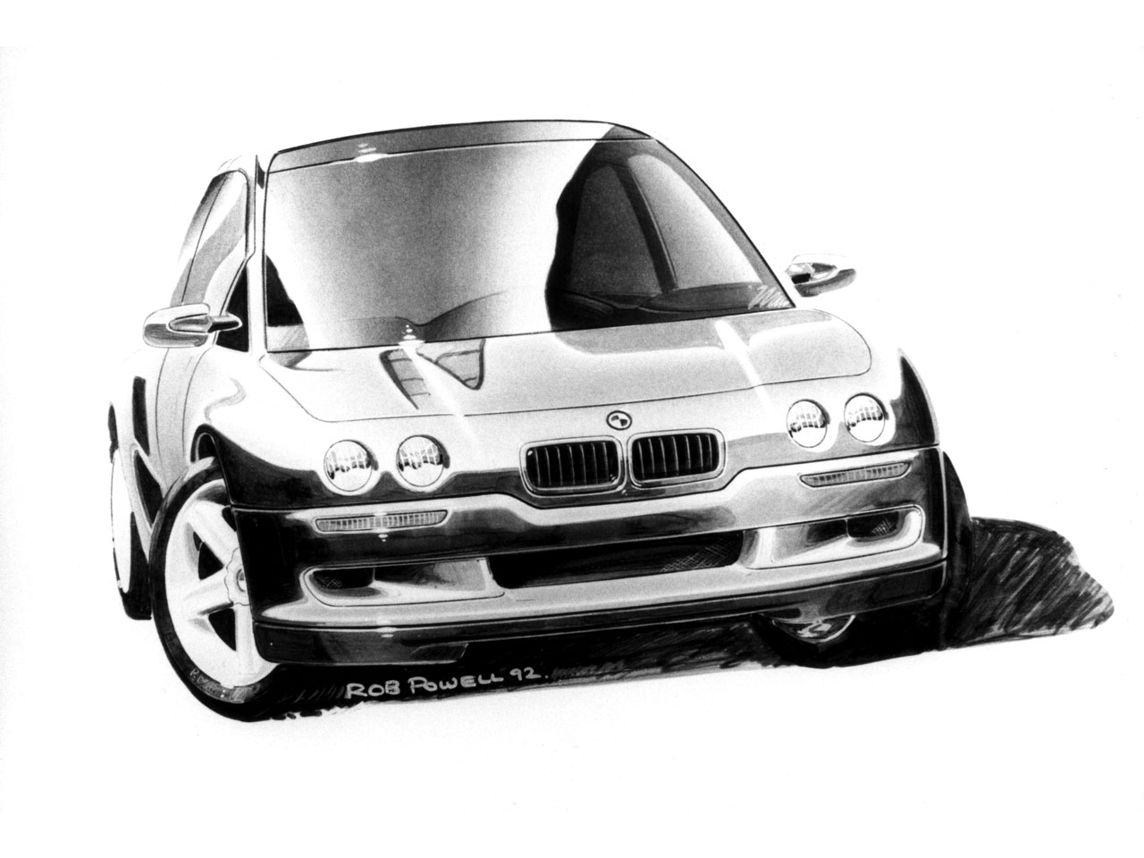 Concept vehicle Z13, 1993, Design sketch