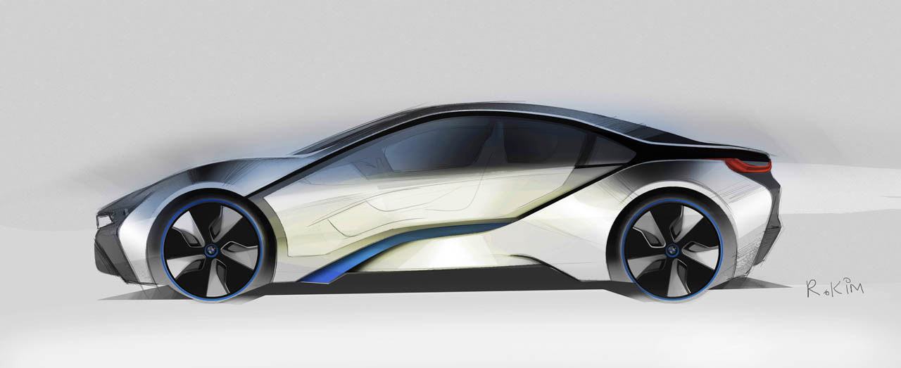 BMW i8 Concept, 2011 - Design Sketch