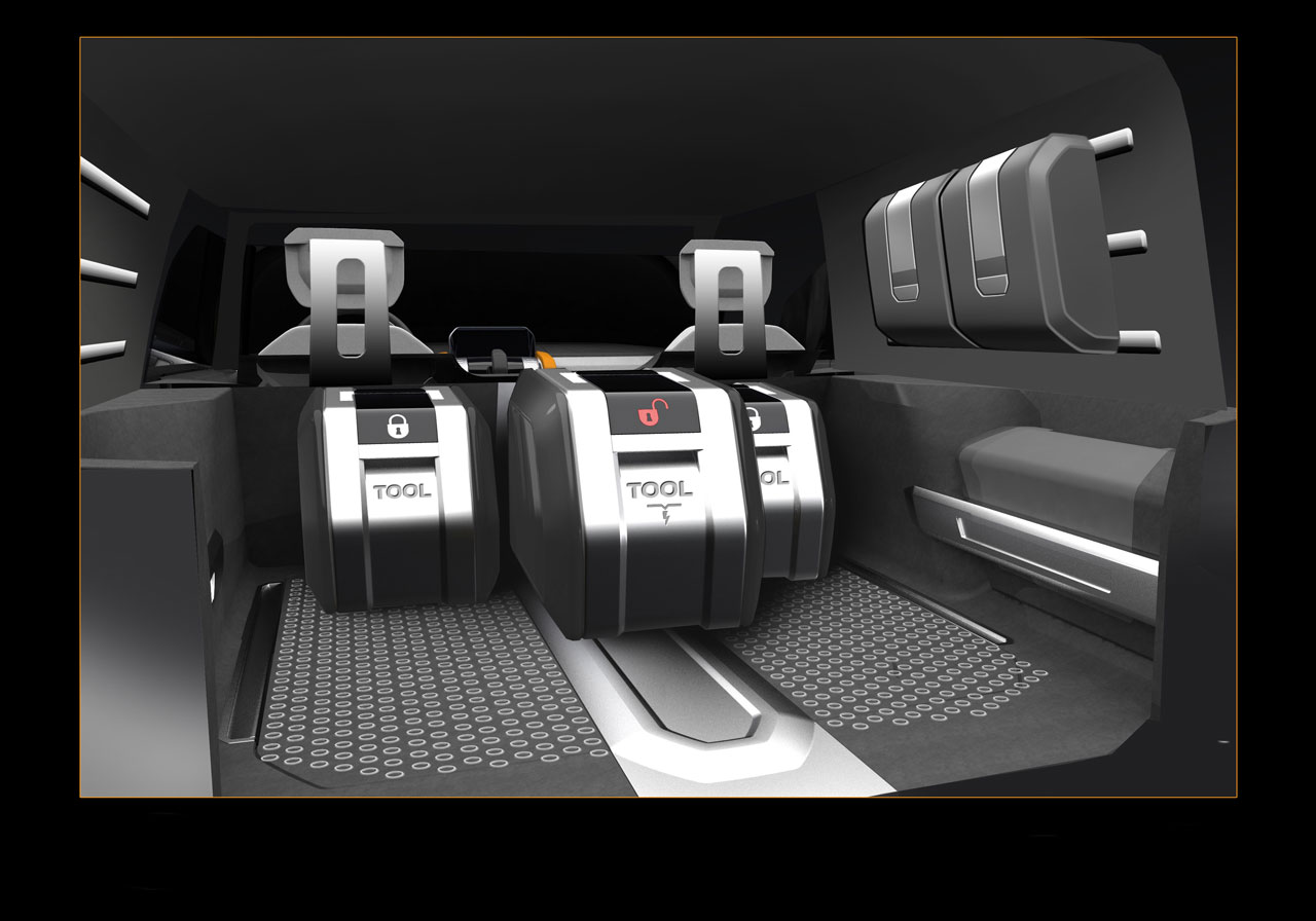 Land Rover DC100, 2011 - Interior Rendering